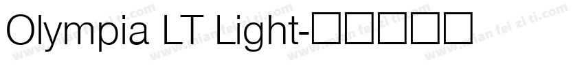 Olympia LT Light字体转换